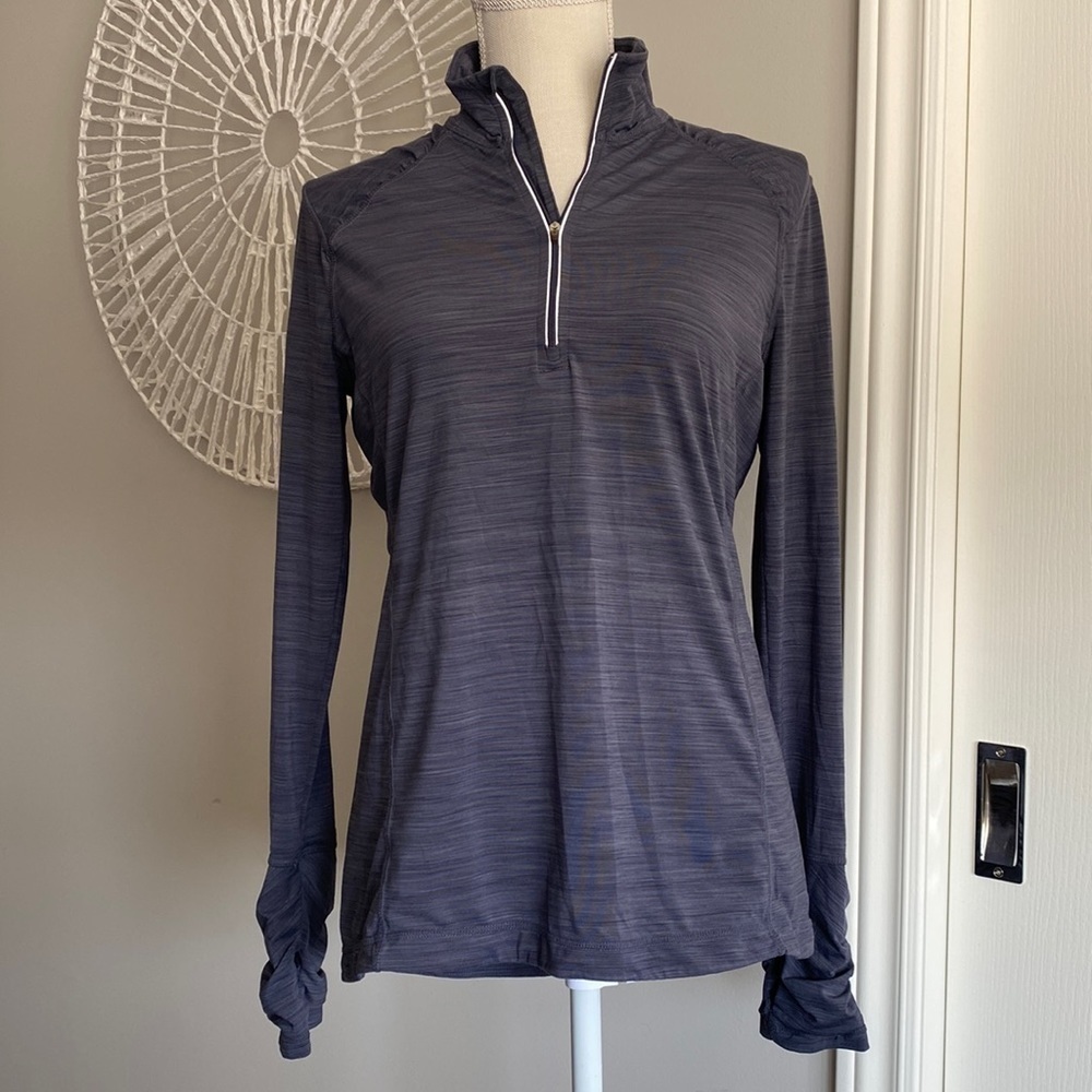 Kirkland - Mock Neck 1/4 Zip Track Jacket in Grey
